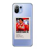 Xiaomi Mi 11 Lite Uyumlu Carlos Sainz Desenli Şeffaf Telefon Kılıfı