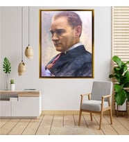 ÇERÇEVELİ ATATÜRK TABLO S90