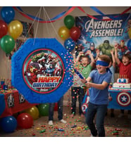 Avengers Yenilmezler Pinyata 42 cm Sopalı Doğum Günü Parti Oyunu Seti