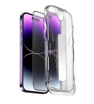 ScHitec Apple iPhone 15 Pro Max 5D Hayalet Ekran Koruyucu Magic Kolay Uygulama Aparatlı