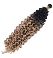 Afro Dalgası / Siyah Karamel Ombreli