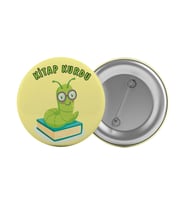 Kitap Kurdu Çanta Rozeti 20 Adet En Büyük Boy 5.8cm İğneli Broş
