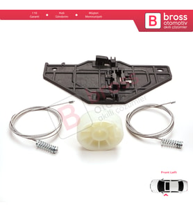 Peugeot Partner Citroen Berlingo MK2 B9 2008-2018 9221ER İçin Elektrikli Ön Sol Cam Kriko Tamir Seti