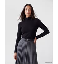 LC WAIKIKI Siyah Dik Yaka Kadın Body