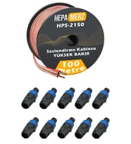 Hepa Merz Connection Paket-13 Hoparlör Kablosu Speakon Konnektör Paketi