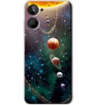 Realme 10 4G Kılıf HD Desen Baskılı Kılıf - Cosmos