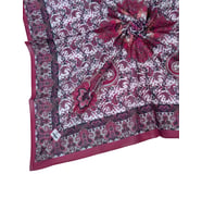 Mim Eşarp Prime Pamuk Etnik Desenli Eşarp 90x90 cm (Mor)