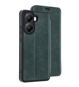 Xiaomi Poco X7 Pro Kılıf Flip Cover - Koyu Yeşil