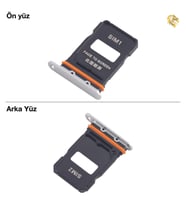 Xiaomi Mi 15 Ultra Uyumlu Sim İç Yuvası Çiftli Beyaz Sim Kart Tepsisi Sim Kızağı Sim Çekmecesi