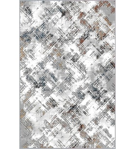 Eliana Home Baskılı, Yıkanabilir Kaymaz Taban Salon Halısı LNA0540 100x150 cm (Gri)