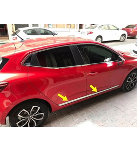 Renault Clio 5 Yan Görünüm Krom Seti 6 Parça  2019  Model Ve Sonrası P.Çelik