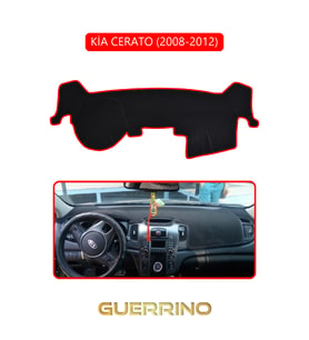 KİA CERATO 2008-2012TORPİDO KORUMA HALISI KIRMIZI KENAR