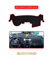 KİA CERATO 2008-2012TORPİDO KORUMA HALISI KIRMIZI KENAR