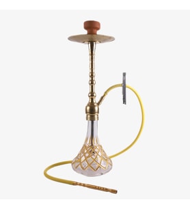 Klasik Puff Altın Kesme Şişeli hookah Takımı