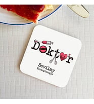 Kişiye Özel Doktorlara Özel Mesleki Bardak Altlığı