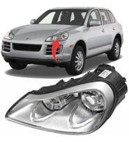Porsche Cayenne Sol Ön Far Komple 2007-2010 95563117302