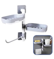 Çoklu Sabun Tutucu Fonksiyonel Banyo Sabunluk GO-53-vice 00692