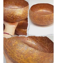 Dekoratif Otantik El Yapımı Bakır Bowl Kase Büyük Boy