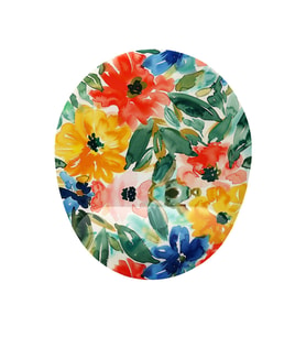 Suluboya Çiçek Desenli Bilek Destekli Mouse Pad