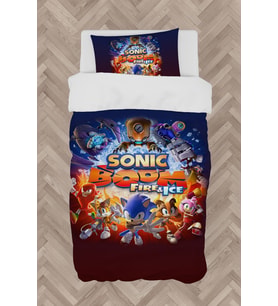 MEKTA HOME BEBEK VE ÇOCUK ODASI Sonic Boom Desenli Nevresim Takımı