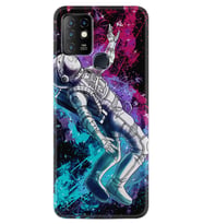 INFINIX Hot 8 9 10 11S Hot 10 Play 10T Kılıf Desemli Silikon Astronot Signs 1753