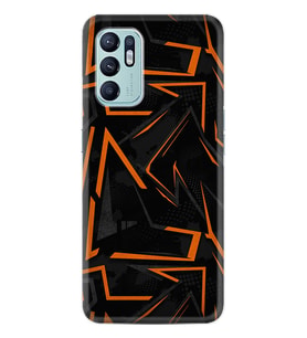 Oppo Reno 6 Kılıf Silikon Desen Özel Seri Zigzaglar 1651