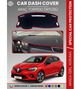 RENAULT CLİO 5 (2019-2023) Torpido Örtüsü Ön Göğüs Koruma Torpido Koruma Birebir Uyum Kaymaz