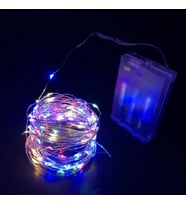 Gd967 Şerit Pilli Aydınlatma 5 Metre 50 Adet Rgb Peri Led