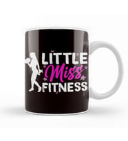 Little Fitness Miss Workout Weightlifting Exercise Fitness Kupa Bardak Porselen