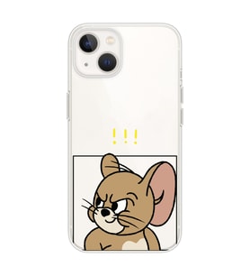 Iphone 14 Plus Uyumlu Tom ve Jerry Tasarımlı Şeffaf Telefon Kılıfı