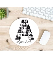 Kişiye Özel Atatürk Resimleri ile Bezenmiş A harfli isimli baskılı mousepad