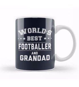World's Best Footballer And Grandad Kupa Bardak Porselen