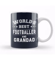 World's Best Footballer And Grandad Kupa Bardak Porselen