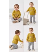 Northcity 6/24 Ay İspanyol Paça Penye Bebek Takımı - Anti-Alerjik ve Güvenli Çıtçıtlı Modeller