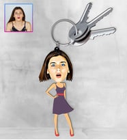 Kişiye Özel Karikatür Tasarım Anahtarlık 97251