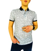 NAYKI ERKEK POLO YAKA DİJİTAL BASKILI T-SHİRT 2131 BGL-ST01038 (Taba)