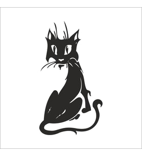 KEDİ FOLYO STİCKER 130cm Uzunluk (Karışık)