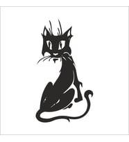 KEDİ FOLYO STİCKER 130cm Uzunluk (Karışık)
