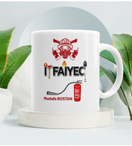 İtfaiyeciye Hediye Kupa Bardak Beyaz 002