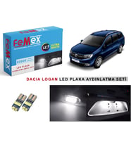 Dacia Logan LED Plaka Aydınlatma Ampul Seti FEMEX Parlak Beyaz