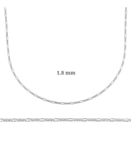 FİGARO ZİNCİR 1.80 mm 925 AYAR GÜMÜŞ KOLYE