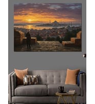Balıkçı Kadın Ve Ağlar Dekoratif Kanvas - Mdf Ahşap Tablo
