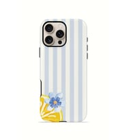 iPhone 16 Pro Vorian Çift Katmanlı Kılıf Blue Lemon Blossom