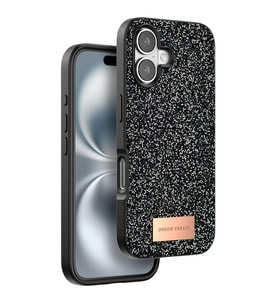 iPhone 16 Bright Simli Kapak - Siyah