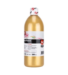 Red Apple Yaldız Kumaş Boyası 500 ml. METALİK ALTIN 