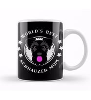 Worlds Best Schnauzer Mom 04 Kupa Bardak Porselen