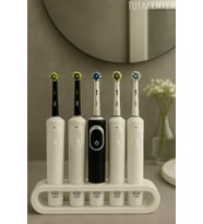 Şarjlı Diş Fırçası Standı 5 bölmeli - Modern Şık ve Pratik Çözüm
