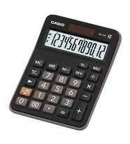 Casio MX-12B 12 Hane Masa Üstü Hesap Makinesi (Siyah)
