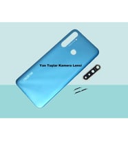 Tkgz - Oppo Realme 5İ FULL KASA Arka Kapak Batarya Kapağı - MAVİ