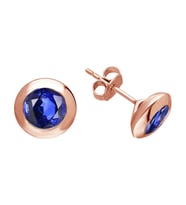 Safir Taşlı Tektaş Küpe 0744E0007